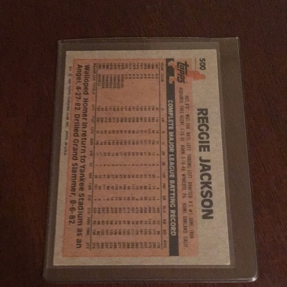 Reggie Jackson baseball card - Picture 2 of 2